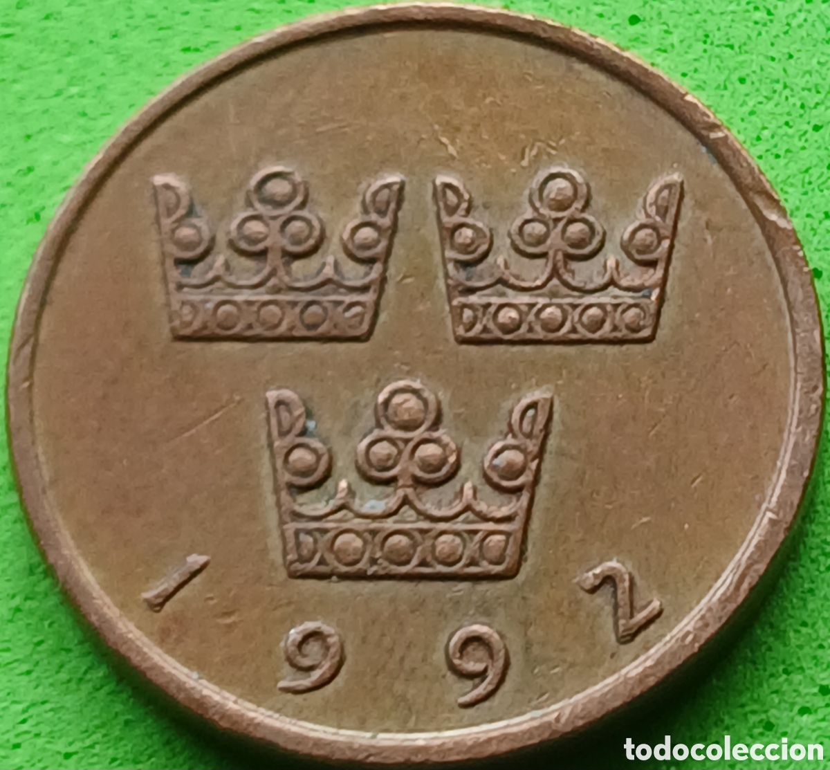 Monedas antiguas de Europa: Suecia 50 ore 1992 km#878 ceca &rdquo;D&rdquo; Bengt Dennis