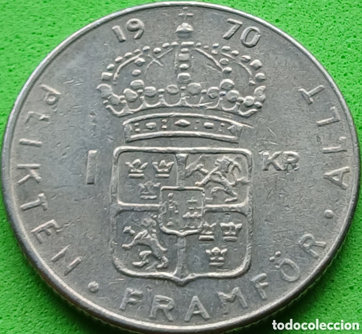 Monedas antiguas de Europa: Suecia 1 corona 1970 km#826a