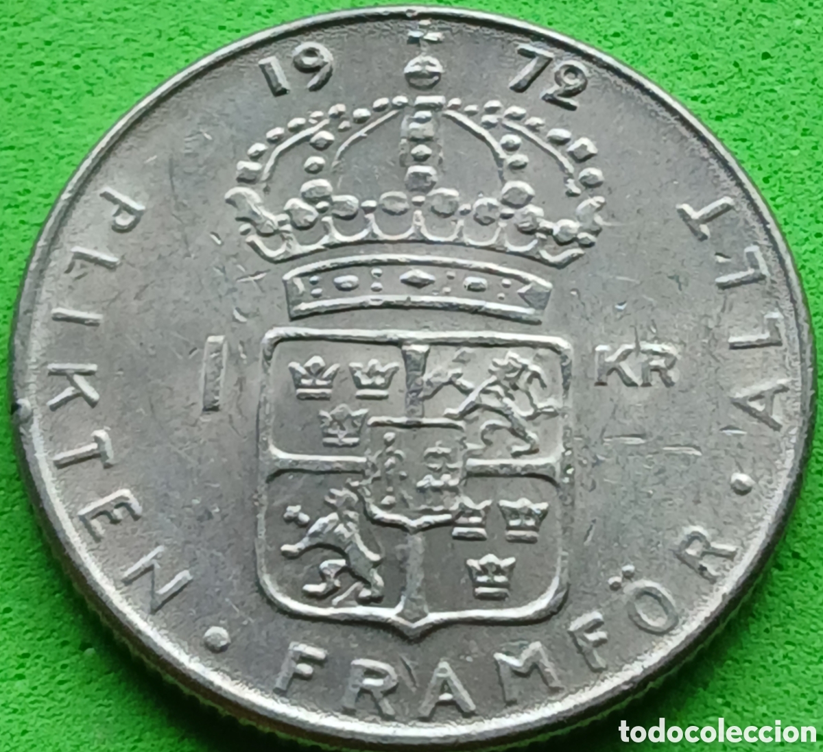 Monedas antiguas de Europa: Suecia 1 corona 1972 km#826a