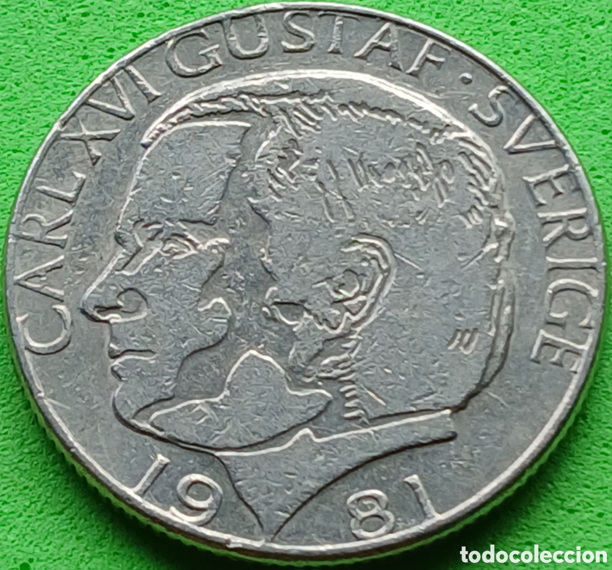 Monedas antiguas de Europa: Suecia 1 corona 1981 km#852