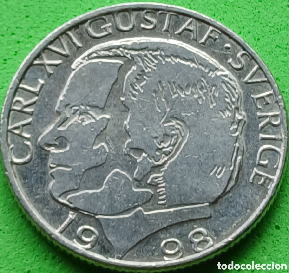 Monedas antiguas de Europa: Suecia 1 corona 1998 km#852a