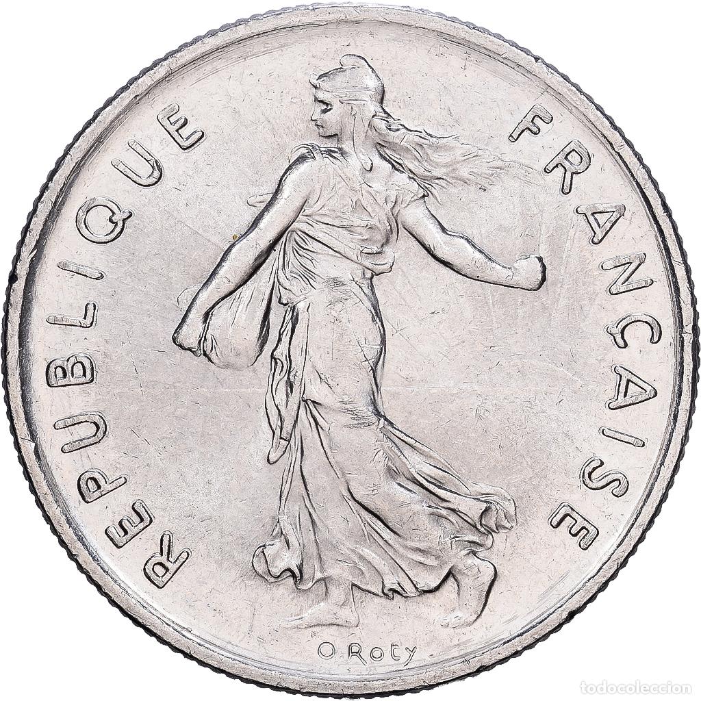 Monedas antiguas de Europa: [#1224987] Francia, 5 Francs, Semeuse, 1993, Paris, N&iacute;quel recubierto de cobre - n&iacute;quel