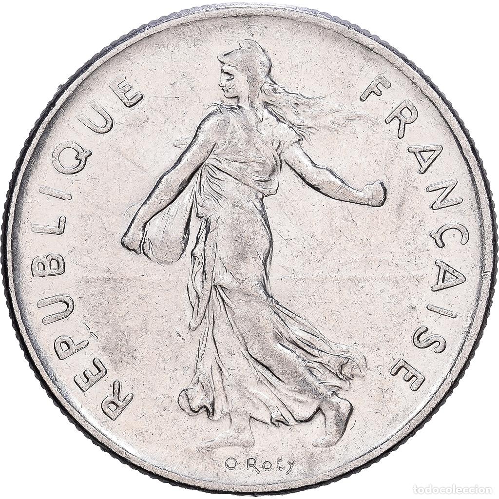 Monedas antiguas de Europa: [#1224998] Francia, 5 Francs, Semeuse, 1992, Paris, N&iacute;quel recubierto de cobre - n&iacute;quel