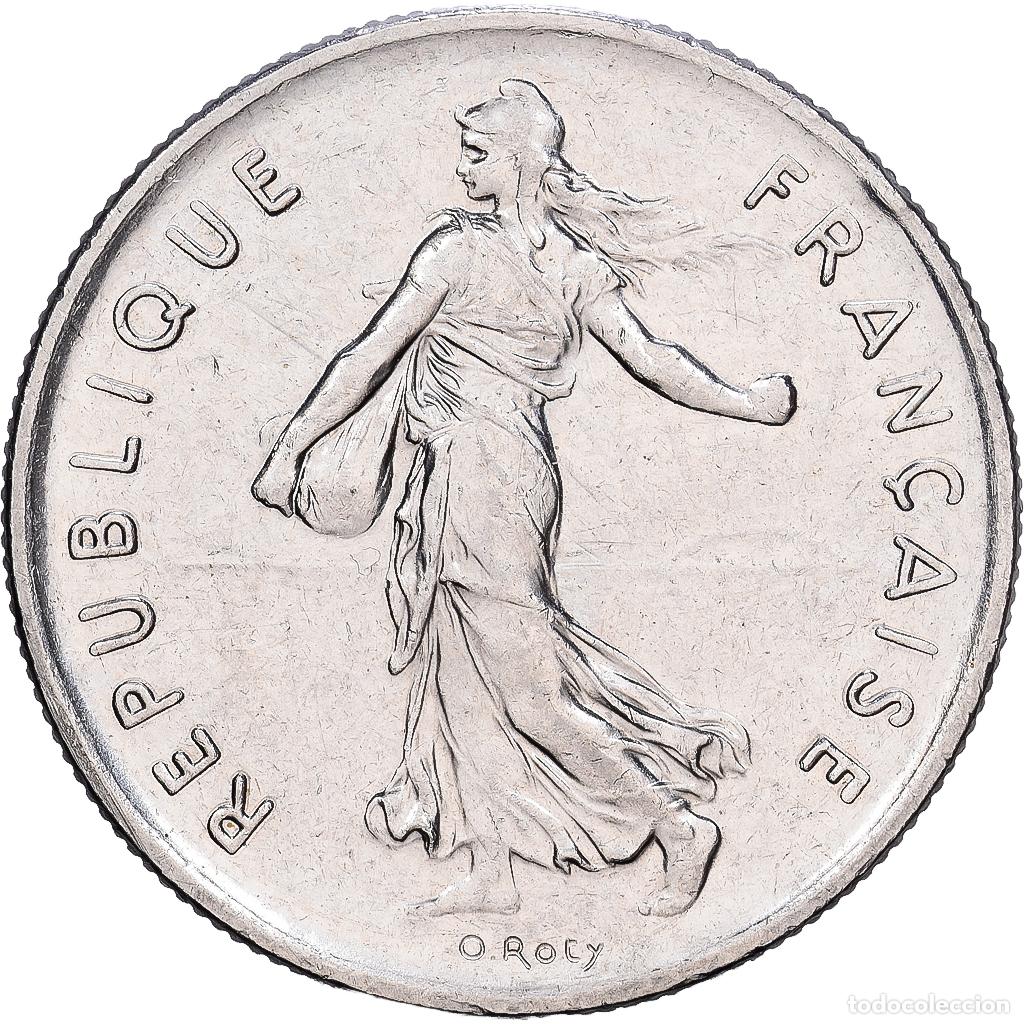 Monedas antiguas de Europa: [#1225010] Francia, 5 Francs, Semeuse, 1994, Paris, N&iacute;quel recubierto de cobre - n&iacute;quel