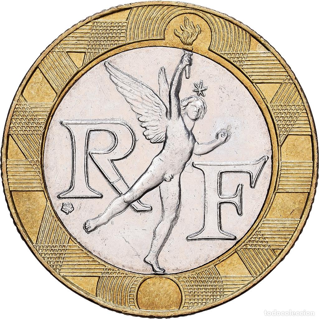 Monedas antiguas de Europa: [#1225046] Francia, 10 Francs, G&eacute;nie, 2000, Paris, Bimet&aacute;lico, EBC, Gadoury:827, Le