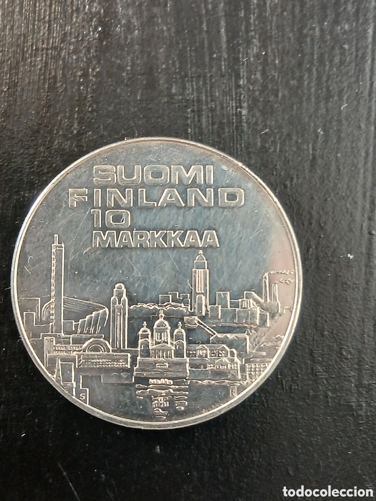 Monedas antiguas de Europa: 10 Marcos Finlandia 1971 Plata EMX Helsinki Campeonato Europeo Atletismo
