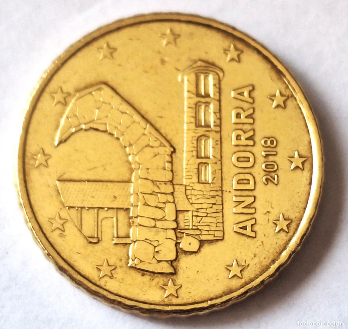 Monedas antiguas de Europa: PRINCIPADO DE ANDORRA - MONEDA DE 50 CENTIMOS DE EURO DEL A&Ntilde;O 2018 - BIEN CONSERVADA