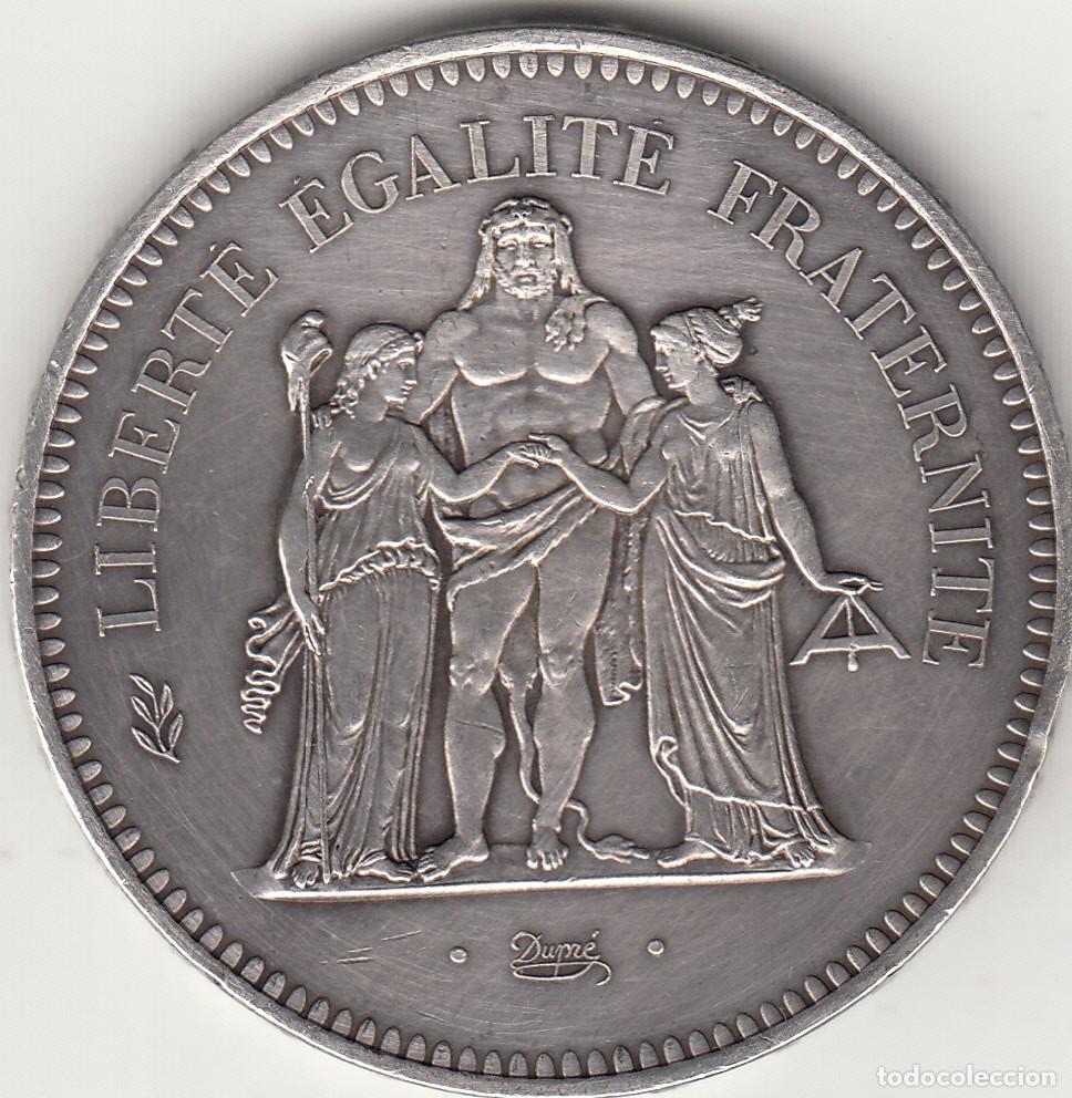 Monedas antiguas de Europa: FRANCIA: 50 FRANCS 1976 / PLATA