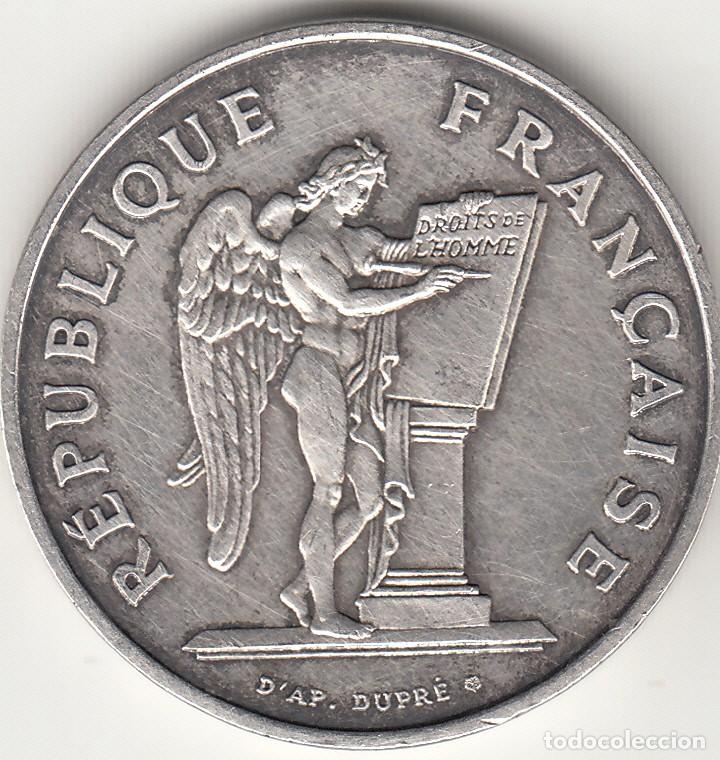 Monedas antiguas de Europa: FRANCIA: 100 FRANCS 1989 - REPUBLICA FRANCAISE / PLATA