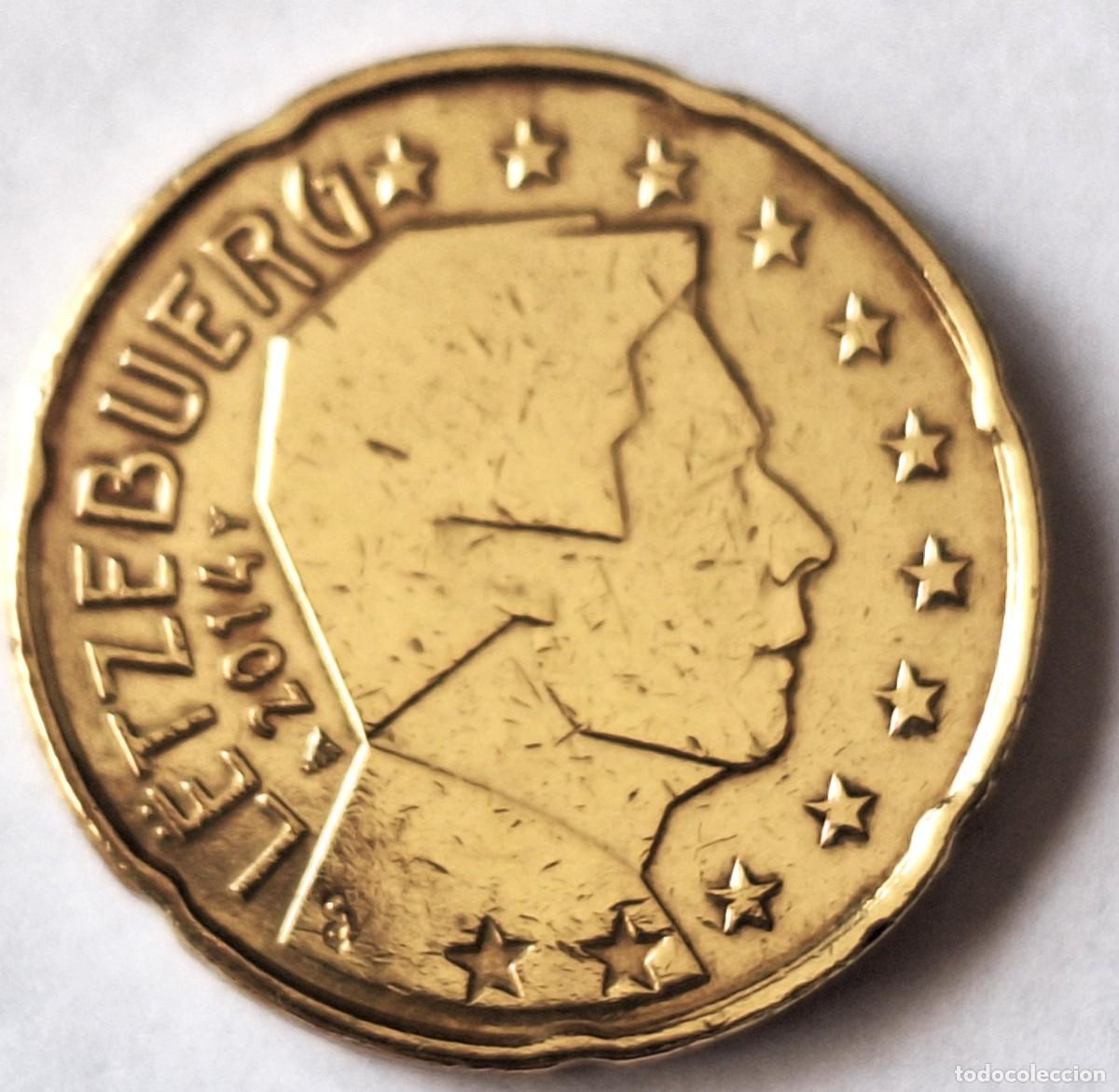 Monedas antiguas de Europa: LUXEMBURGO - MONEDA DE 20 CENTIMOS DE EURO DEL A&Ntilde;O 2014- BIEN CONSERVADA