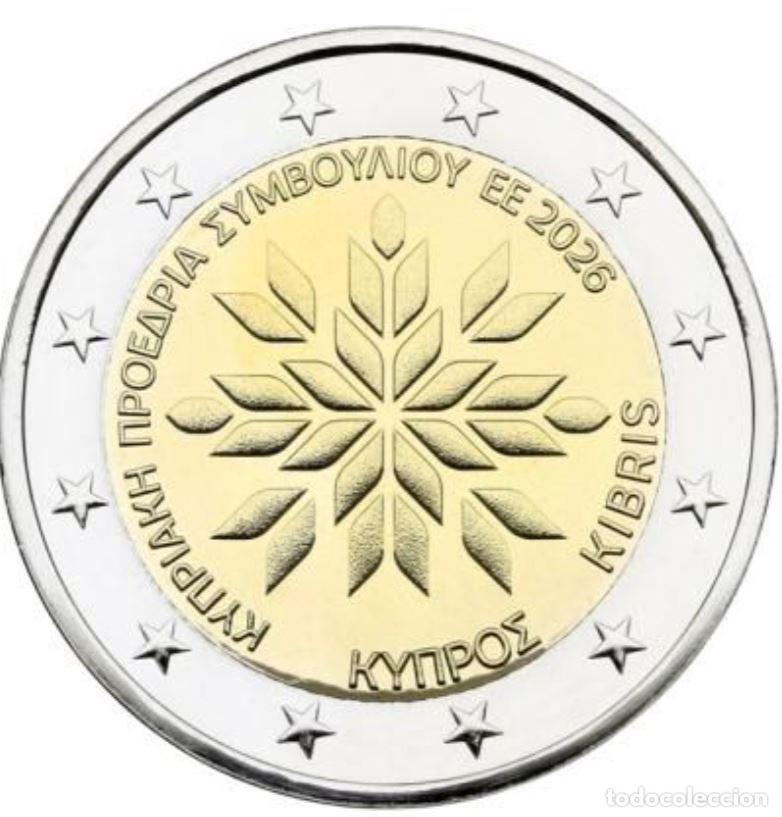 Monedas antiguas de Europa: 2 euros CHIPRE 2026 S/C Presidencia del Consejo de la Uni&oacute;n Europea