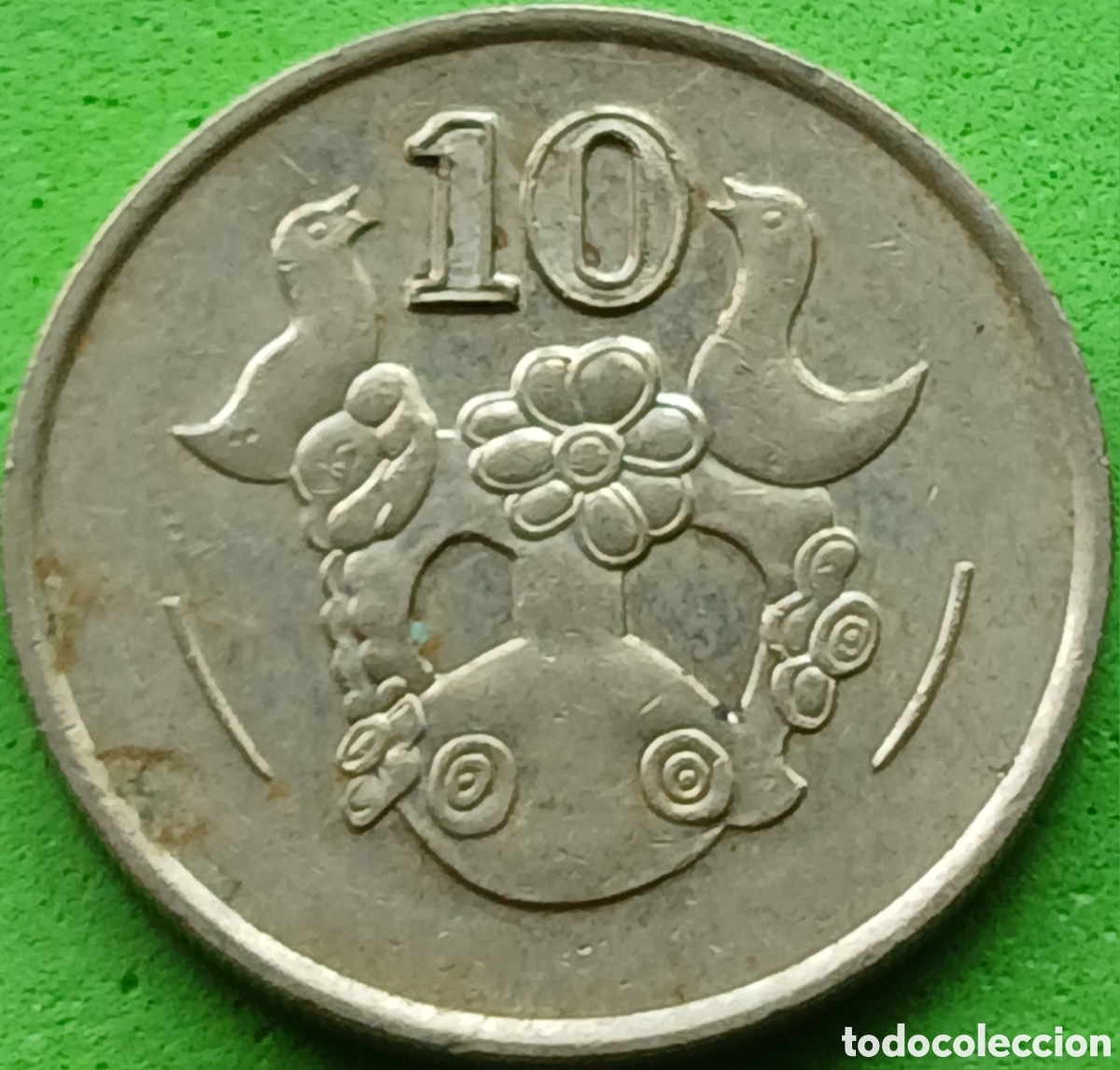 Monedas antiguas de Europa: Chipre 10 cents 1988 km#56.2