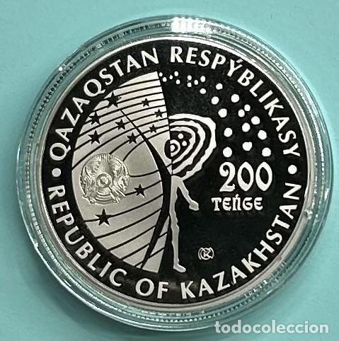 Monedas antiguas de Europa: HEXP0111 ESTUCHE MONEDA KAZAJISTAN 200 TENGE 2021