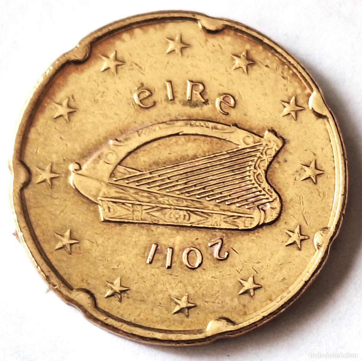 Monedas antiguas de Europa: IRLANDA - MONEDA DE 20 CENTIMOS DE EURO DEL A&Ntilde;O 2011- BIEN CONSERVADA
