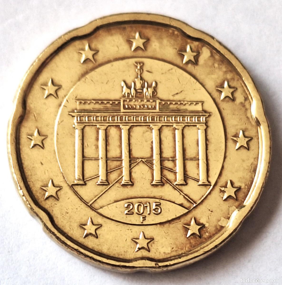 Monedas antiguas de Europa: ALEMANIA - MONEDA DE 20 CENTIMOS DE EURO DEL A&Ntilde;O 2015 - CECA &rdquo; F &rdquo; - BIEN CONSERVADA
