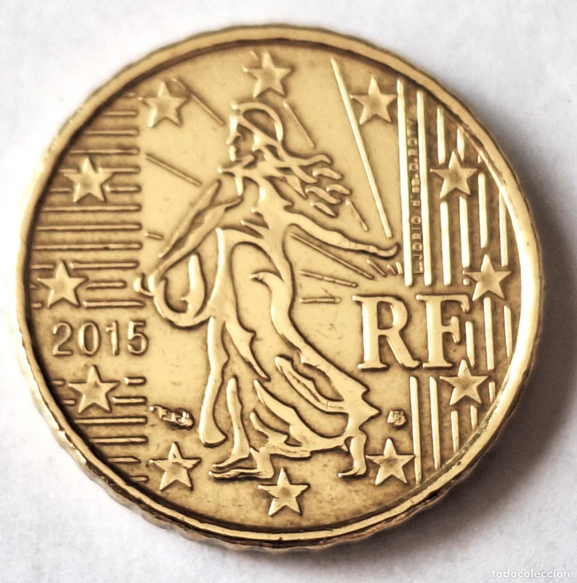 Monedas antiguas de Europa: FRANCIA - MONEDA DE 10 CENTIMOS DE EURO DEL A&Ntilde;O 2015 - BIEN CONSERVADA
