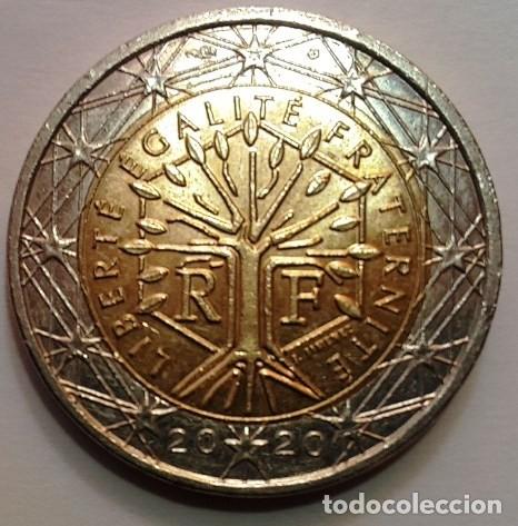 Monedas antiguas de Europa: 2 euros de Francia a&ntilde;o 2020
