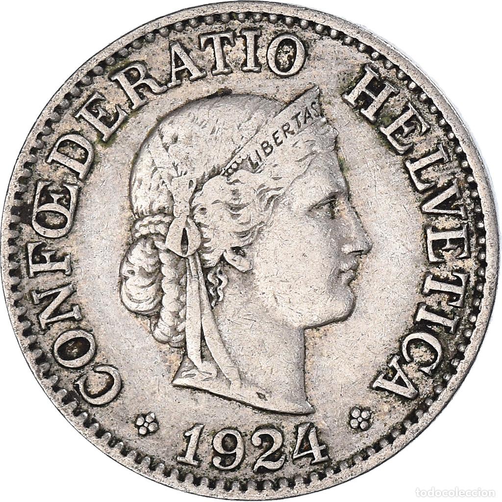 Monedas antiguas de Europa: [#1078574] Moneda, Suiza, 10 Rappen, 1924
