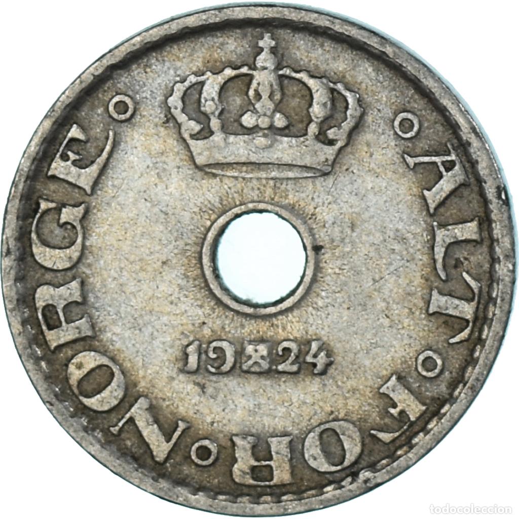 Monedas antiguas de Europa: [#1312478] Moneda, Noruega, 10 &Ouml;re, 1924