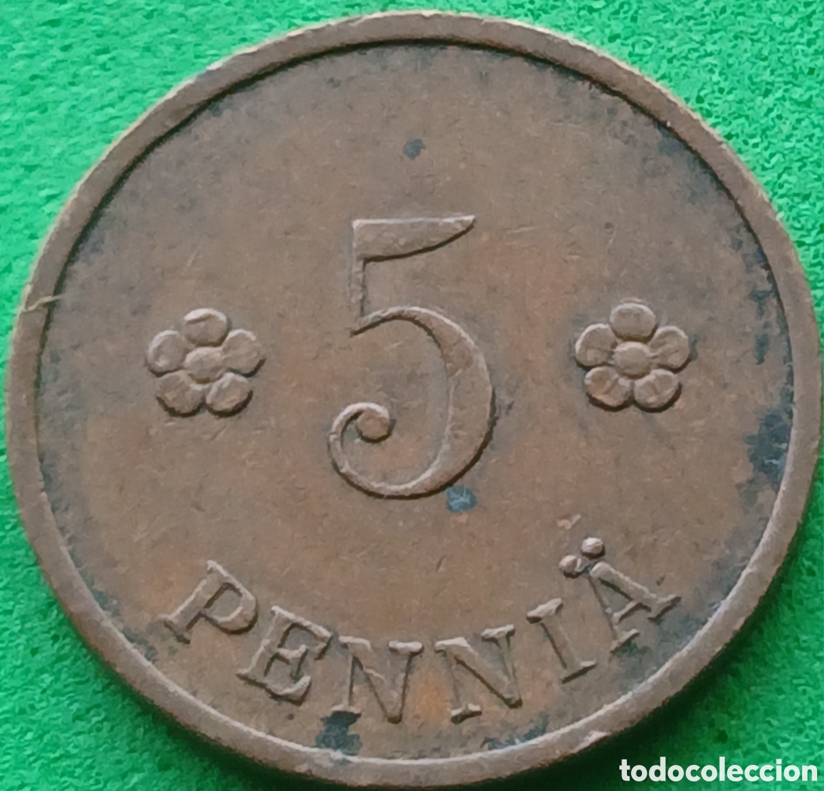 Monedas antiguas de Europa: Finlandia 5 pennia 1938 km#22