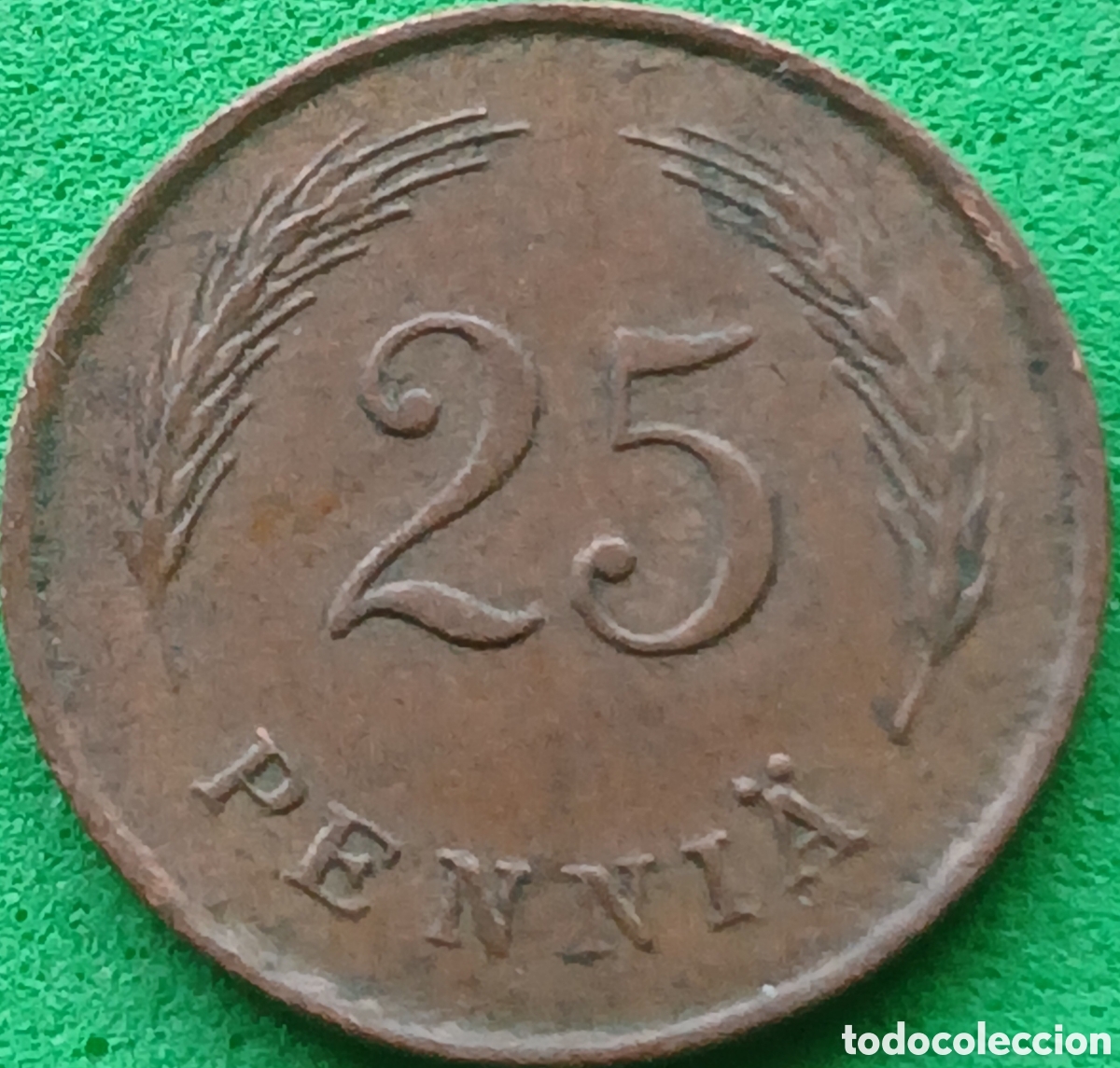 Monedas antiguas de Europa: Finlandia 25 pennia 1942 km#25a
