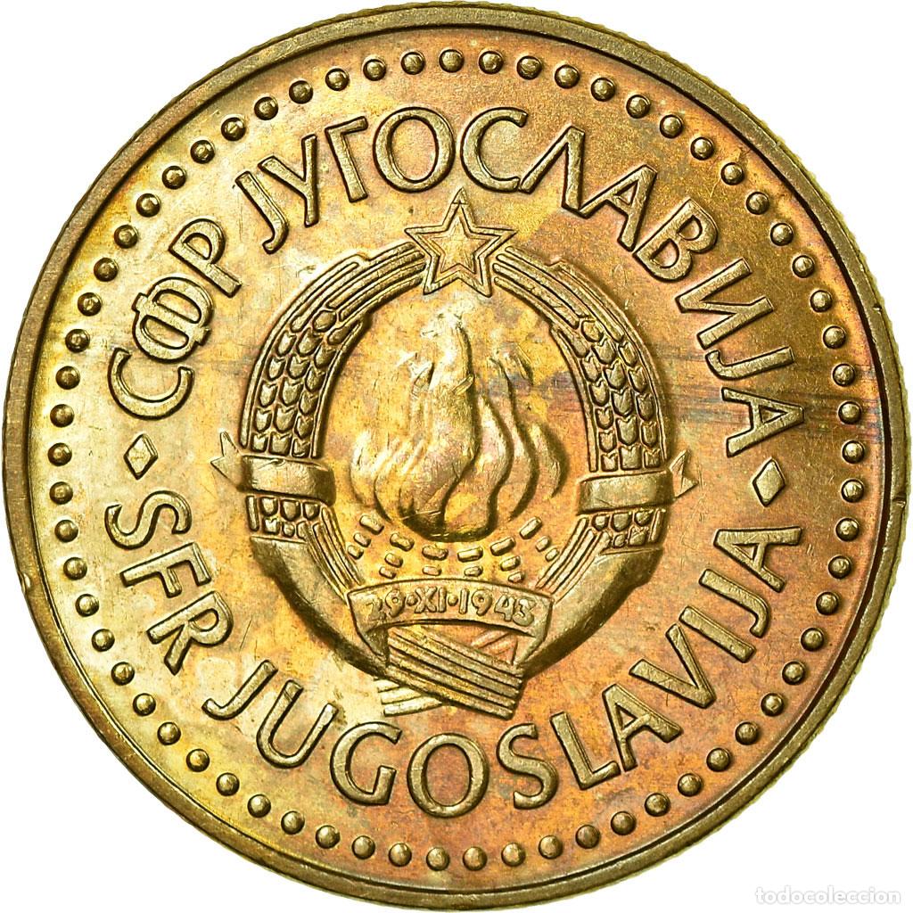 Monedas antiguas de Europa: [#679199] Moneda, Yugoslavia, 5 Dinara, 1986, MBC, N&iacute;quel - lat&oacute;n, KM:88