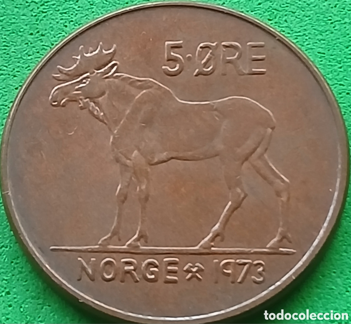 Monedas antiguas de Europa: Noruega 5 ore 1973 km#405
