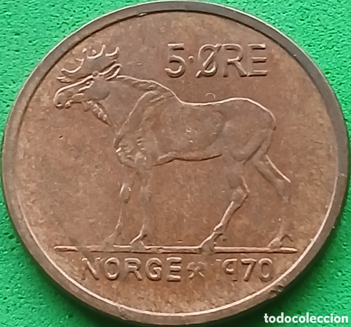 Monedas antiguas de Europa: Noruega 5 ore 1970 km#405