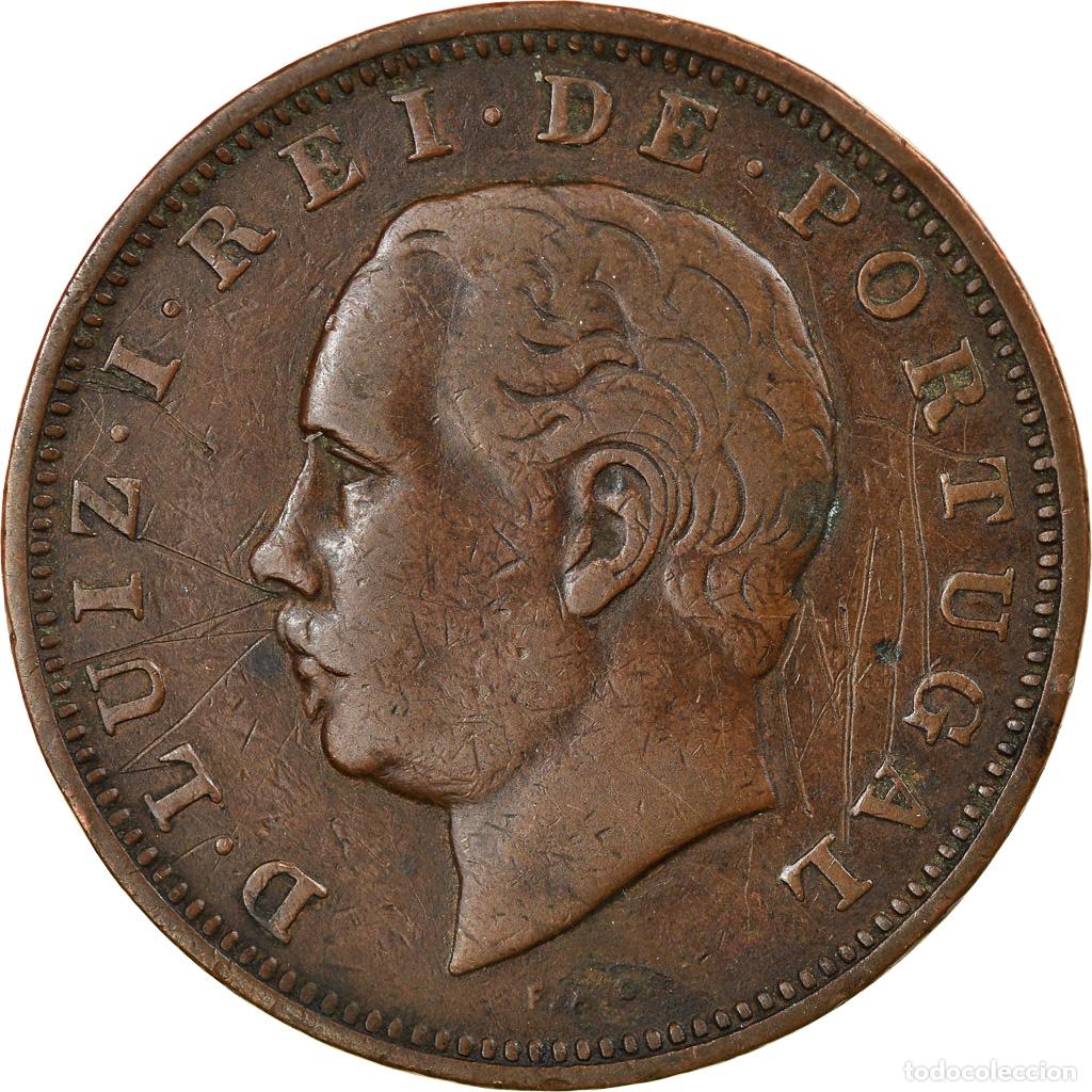Monedas antiguas de Europa: [#794959] Moneda, Portugal, Luiz I, 20 Reis, 1883, MBC, Bronce, KM:527
