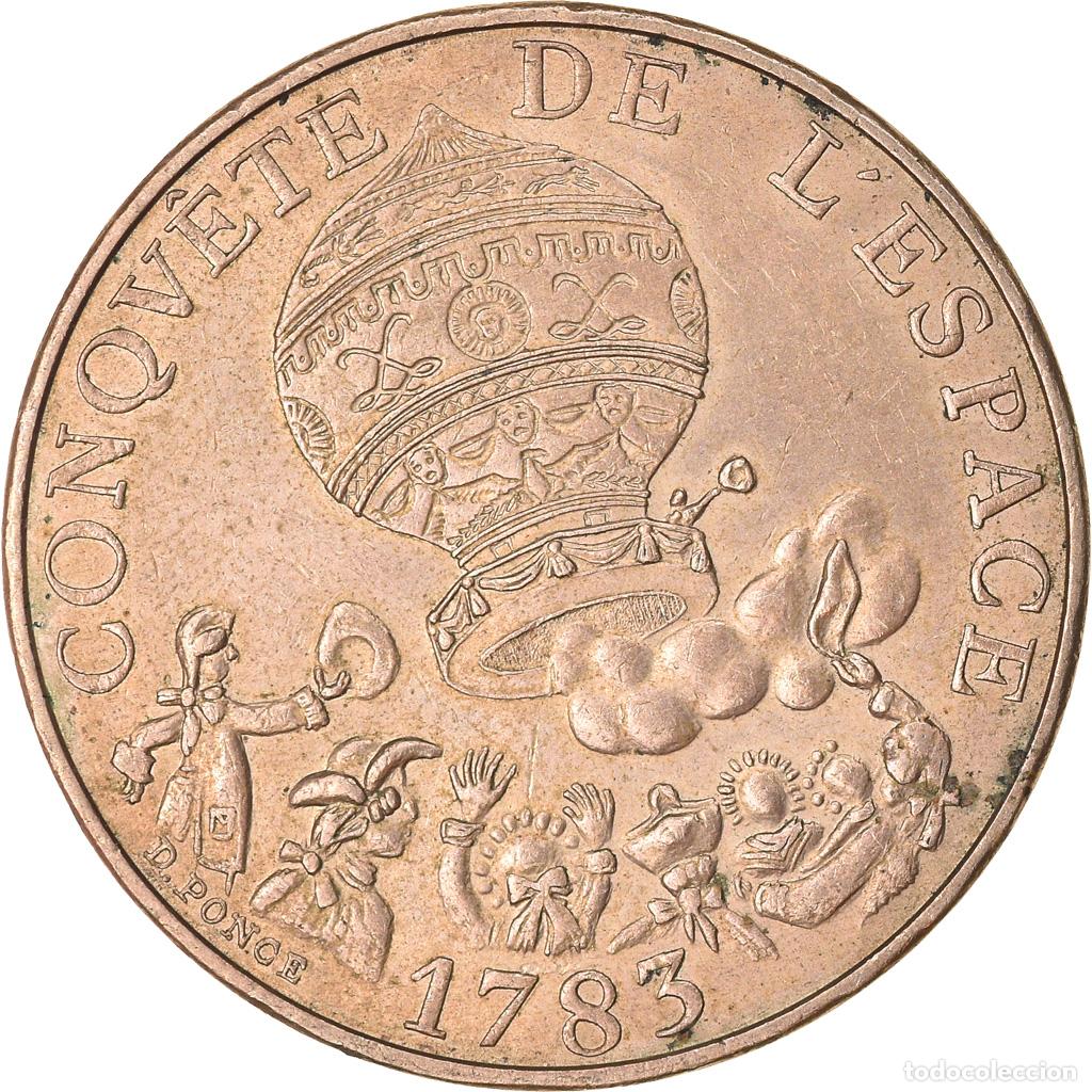 Monedas antiguas de Europa: [#741055] Moneda, Francia, La conqu&ecirc;te, 10 Francs, 1983, Paris, MBC, N&iacute;quel - bronce