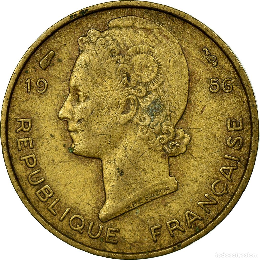 Monedas antiguas de Europa: [#693911] Moneda, &Aacute;frica oriental francesa, 5 Francs, 1956, MBC, Aluminio - bronce, KM:5