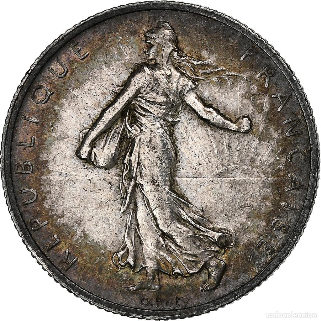 Monedas antiguas de Europa: [#1048525] Francia, 2 Francs, Semeuse, 1914, Castelsarrasin, Plata, MBC, Gadoury:532