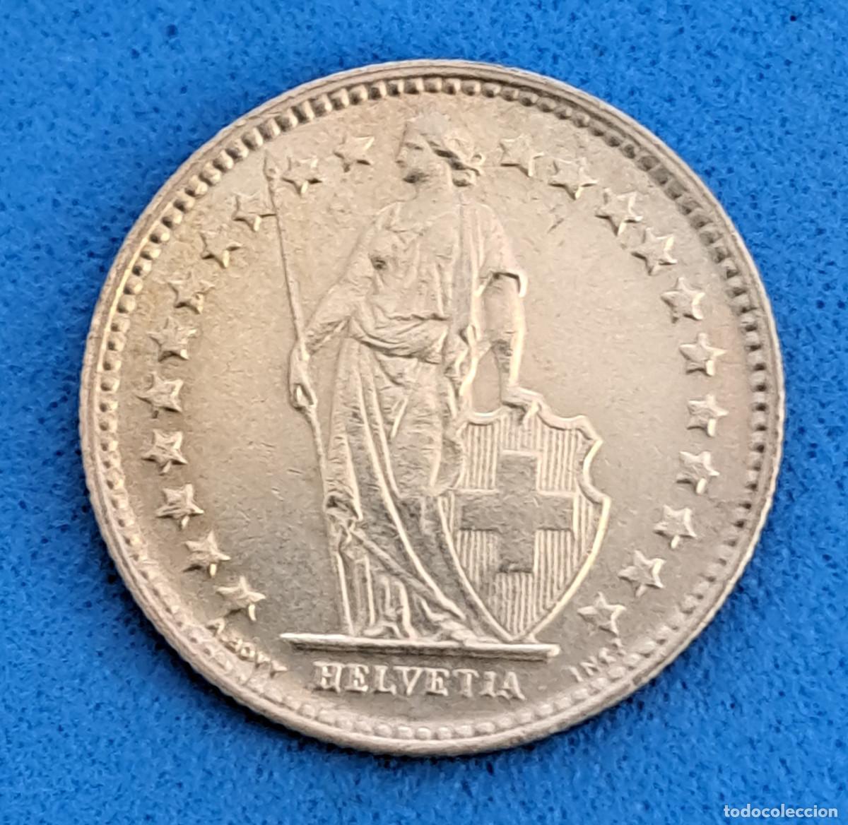 Monedas antiguas de Europa: MONEDA DE PLATA - A&Ntilde;O 1961 - HELVETIA - 1/2 Fr