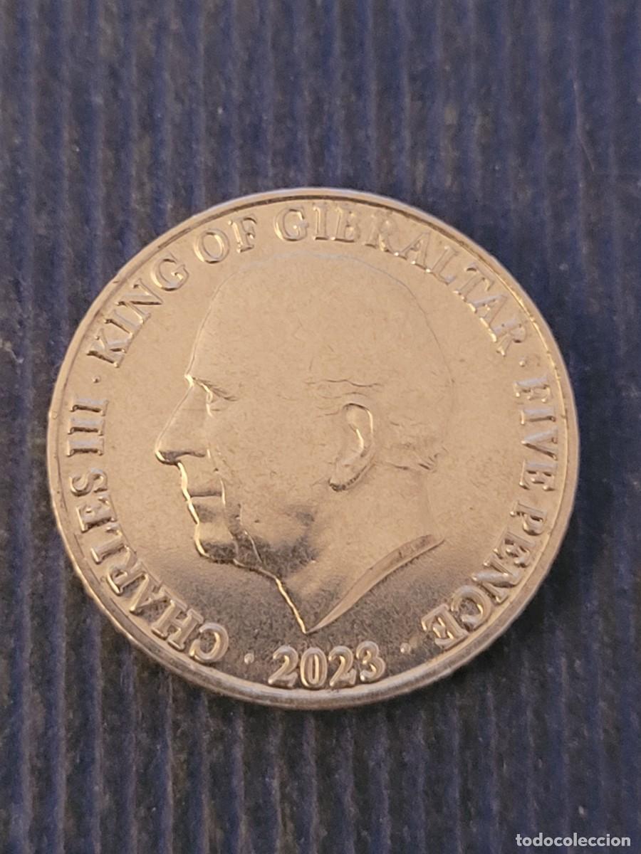 Monedas antiguas de Europa: Moneda 5 peniques 2023 Gibraltar