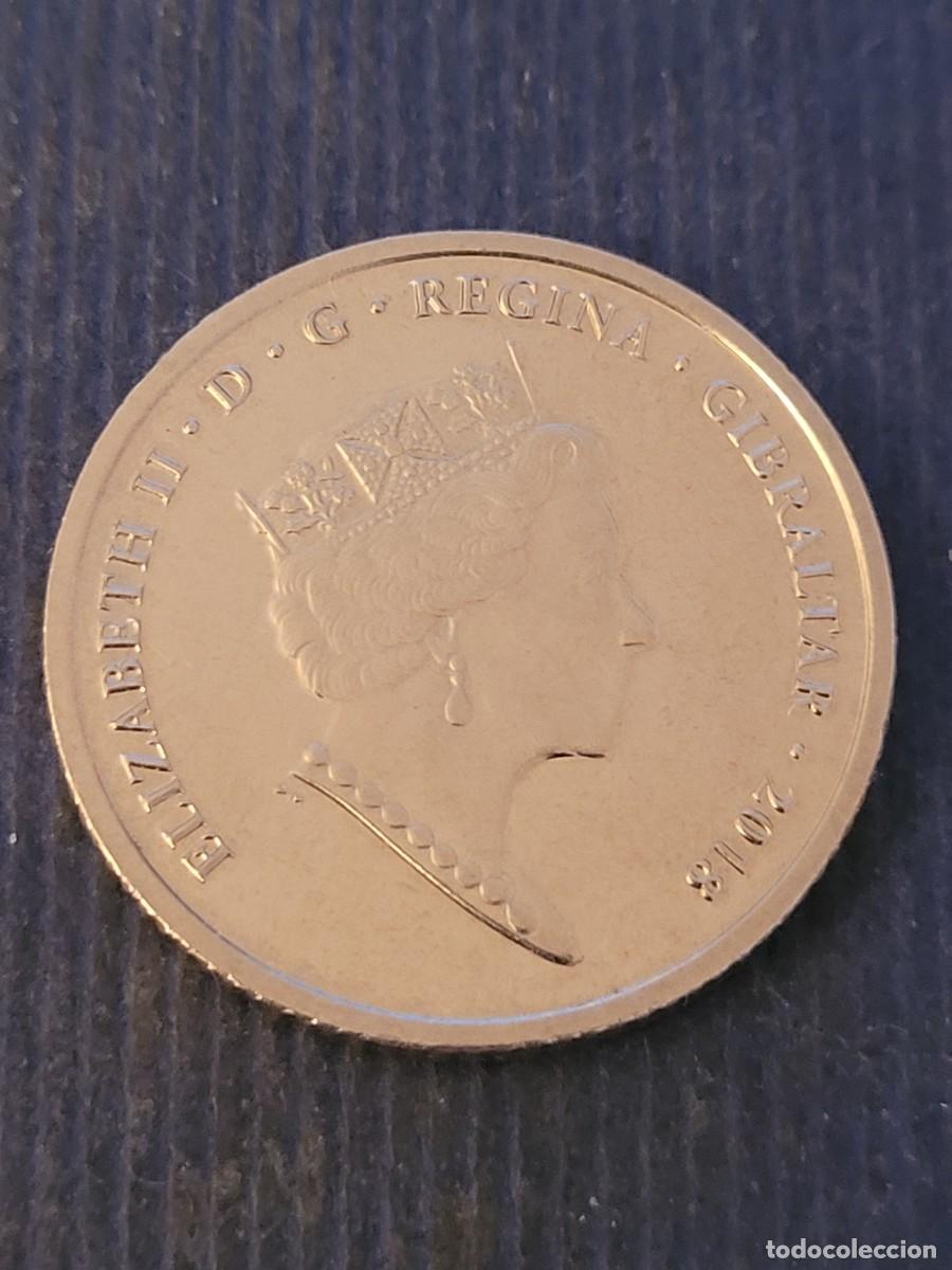 Monedas antiguas de Europa: Moneda 10 peniques 2018 ceca &rdquo;BA&rdquo; Casa Calpe Gibraltar