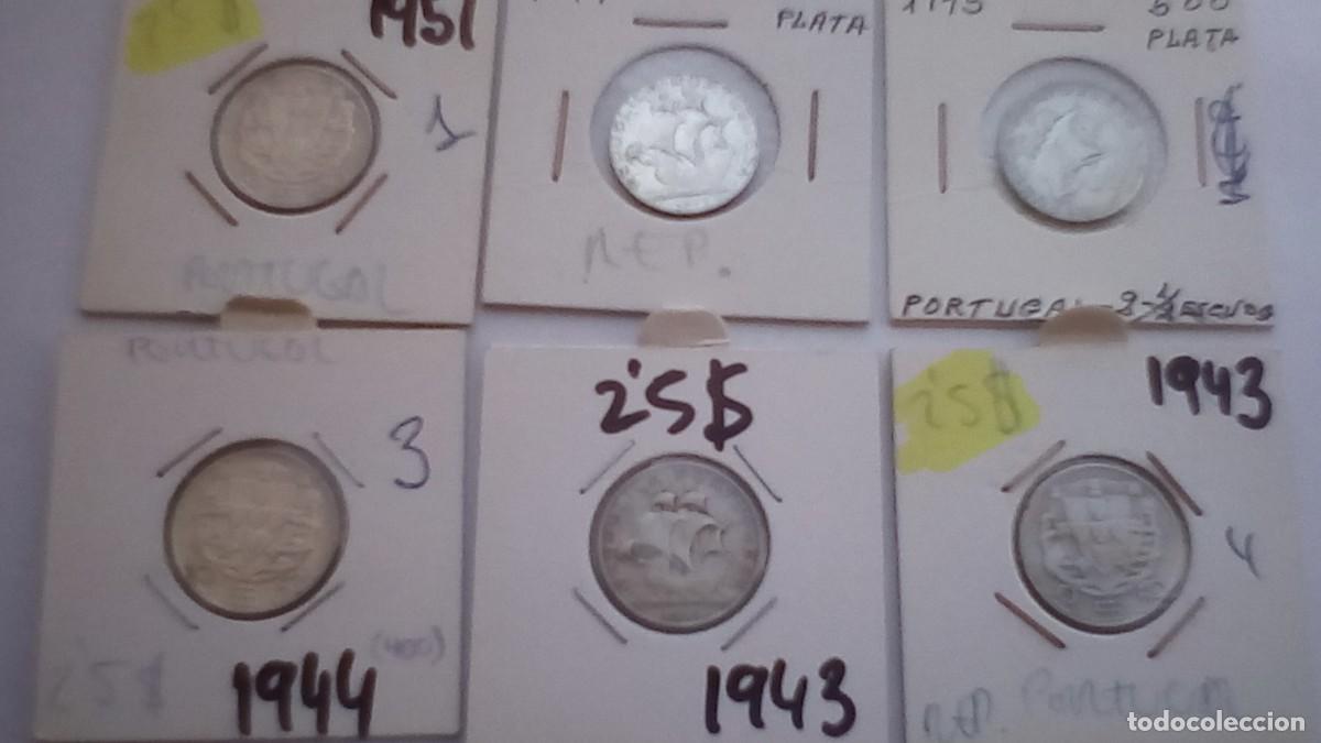 Monedas antiguas de Europa: 6 MONEDAS PLATA PORTUGAL 2,5 ESCUDOS