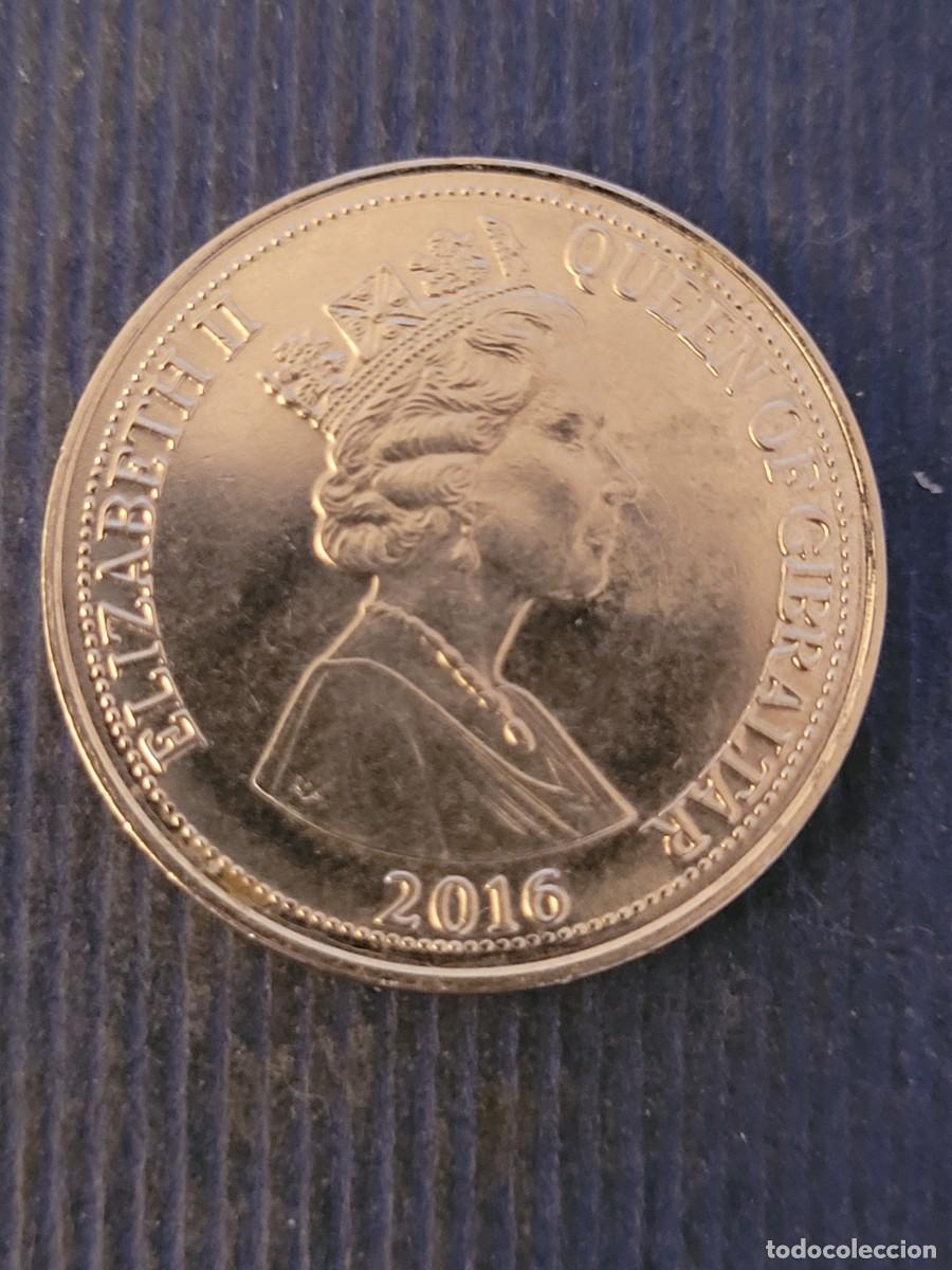 Monedas antiguas de Europa: Moneda 10 peniques 2016 Gibraltar