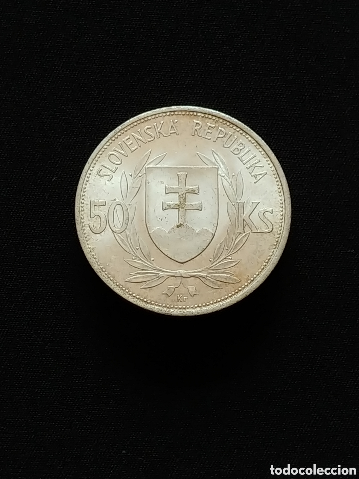 Monedas antiguas de Europa: Eslovaquia, 50 Ks./coronas 1944, Ag .700 mls.