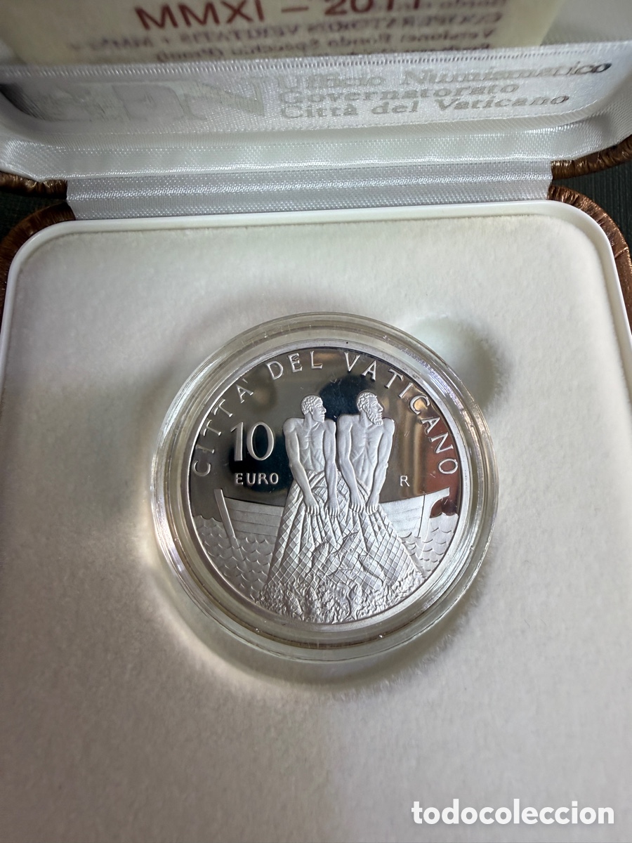 Monedas antiguas de Europa: 2011 - 10 euro VATICANO 60 ANV. Ordenaci&oacute;n sacerdotal del papa proof
