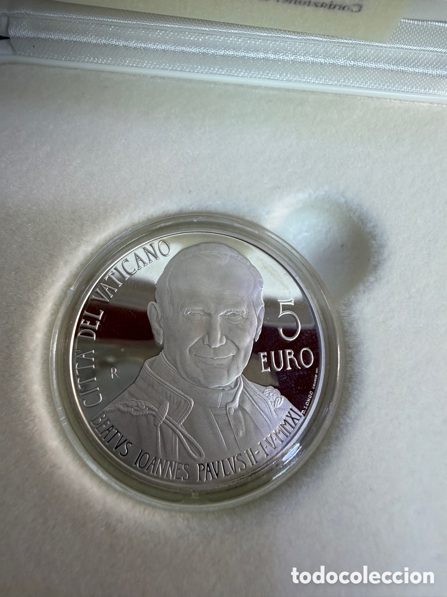 Monedas antiguas de Europa: 2011 - 5 euro VATICANO Beatificaci&oacute;n Papa Juan Pablo II proof
