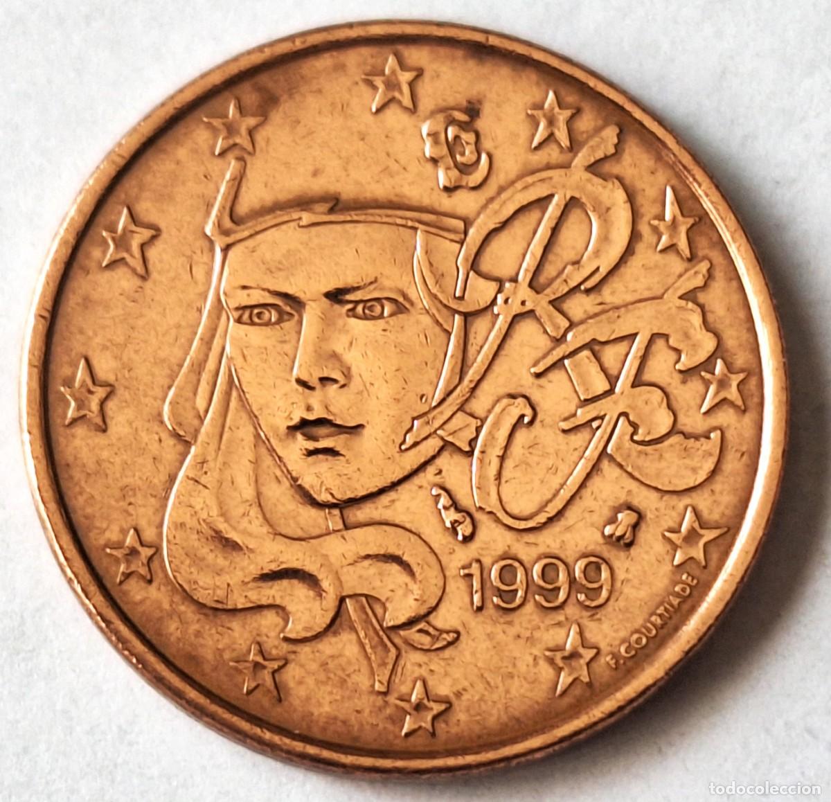 Monedas antiguas de Europa: FRANCIA - MONEDA DE 5 CENTIMOS DE EURO DEL A&Ntilde;O 1999 - BIEN CONSERVADA