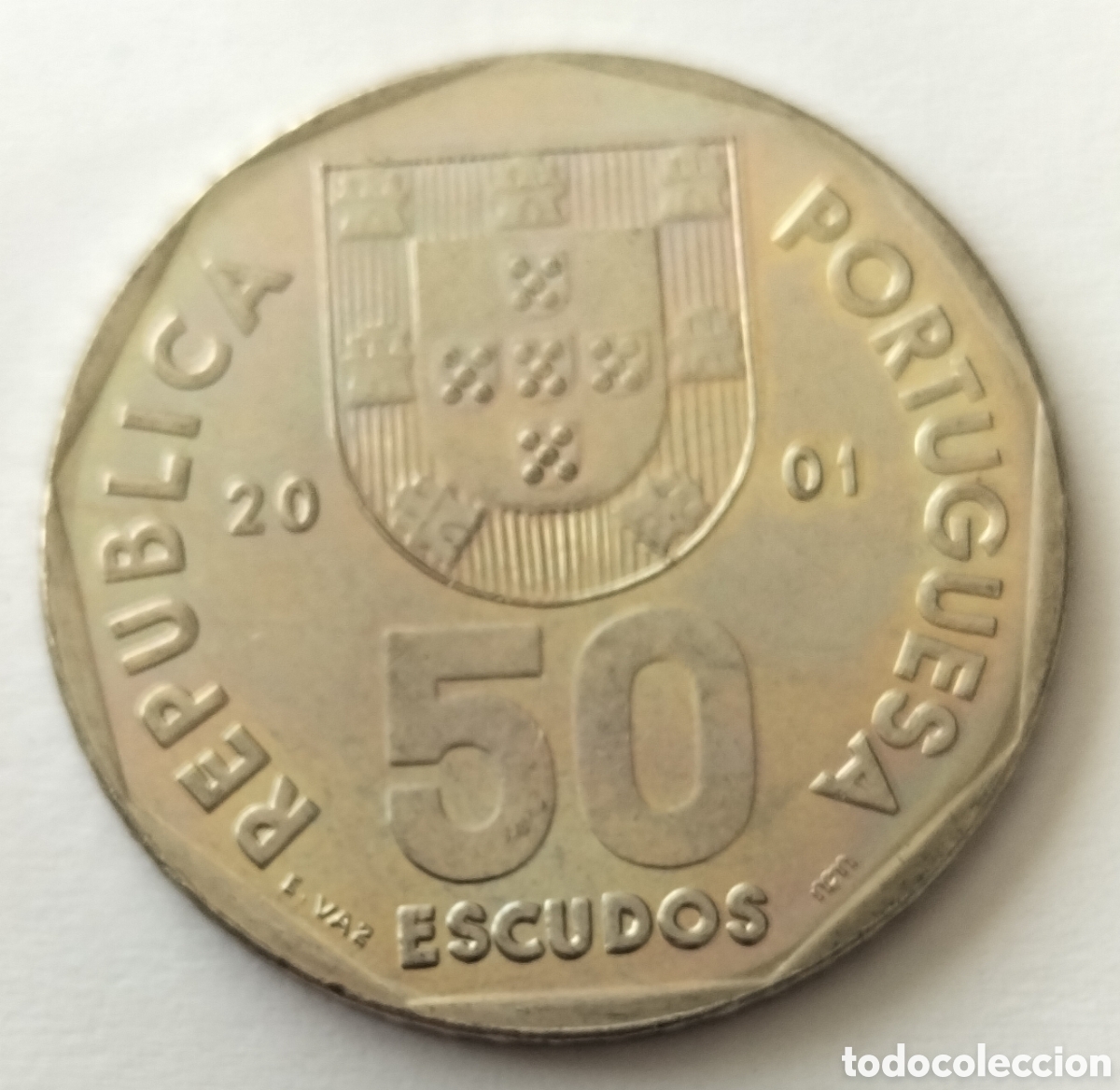 Monedas antiguas de Europa: Moneda 50 Escudos 2001 Portugal.