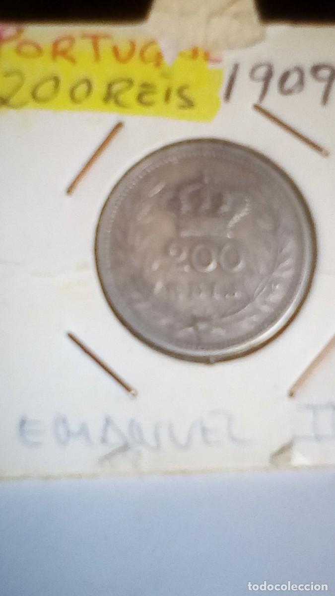 Monedas antiguas de Europa: 200 REIS PLATA ( 2 TOSTOES) PORTUGAL 1909