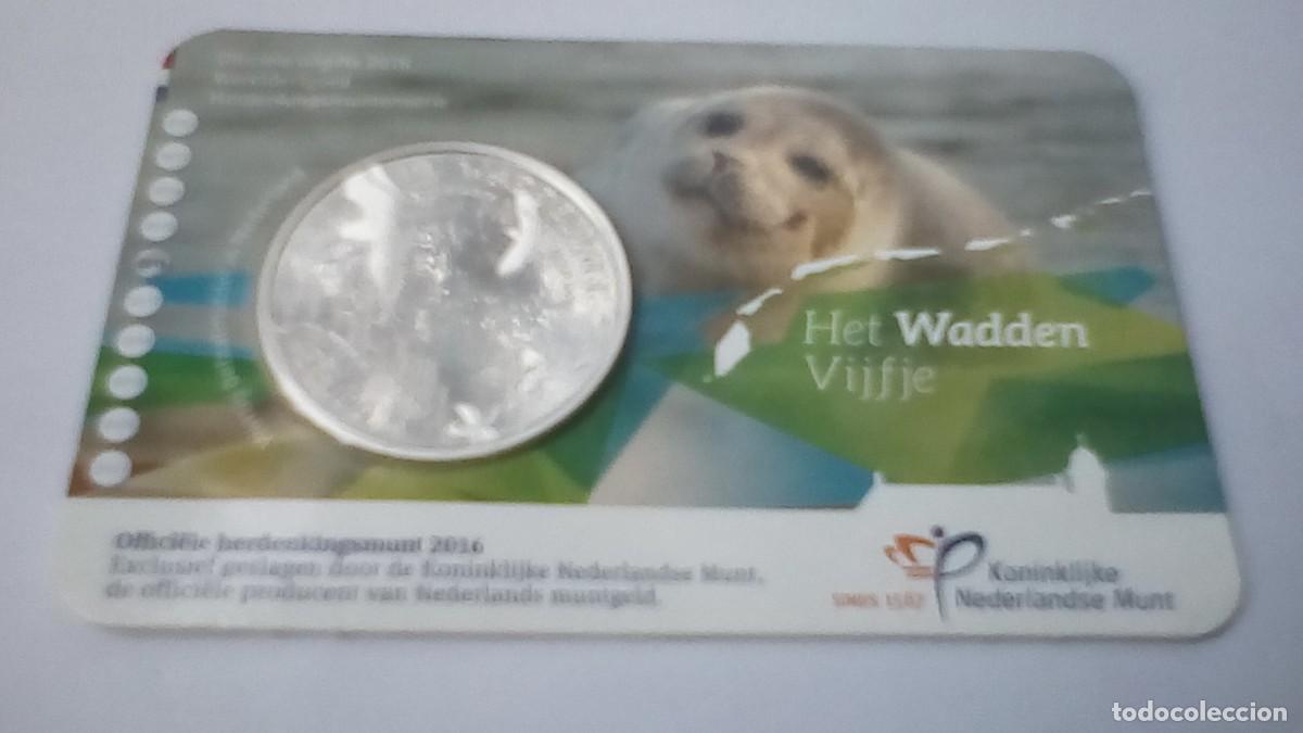 Monedas antiguas de Europa: 5 &euro; paises bajos. 2016 Het Wadden Vijfie