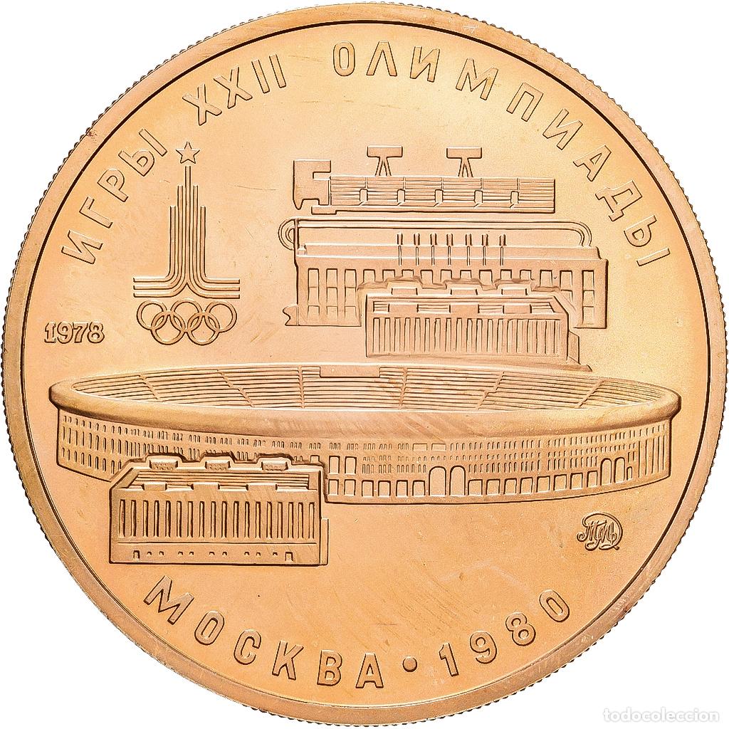 Monedas antiguas de Europa: [#1117920] Rusia, 100 Roubles, 1980, Jeux Olympique de Moscou, Oro, SC+, KM:151