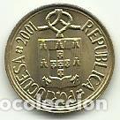 Monedas antiguas de Europa: PORTUGAL - 1 ESCUDO - 2001 - LATON-NIQUEL - ULTIMA MONEDA DE ESCUDO - UNC - FOTOS