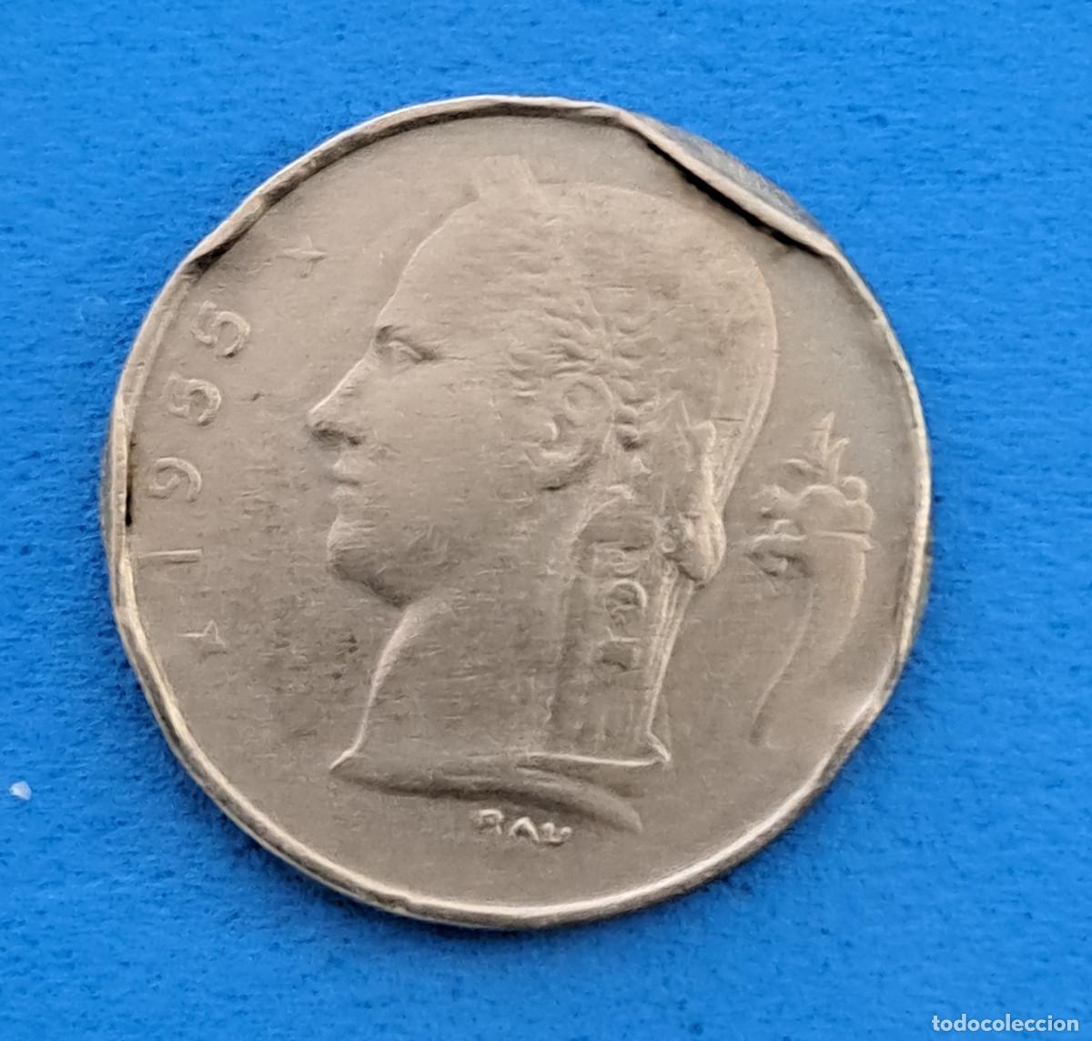Monedas antiguas de Europa: BELGIQUE - 1 Fr - A&Ntilde;O 1955 - RAU - COBRE NIQUEL
