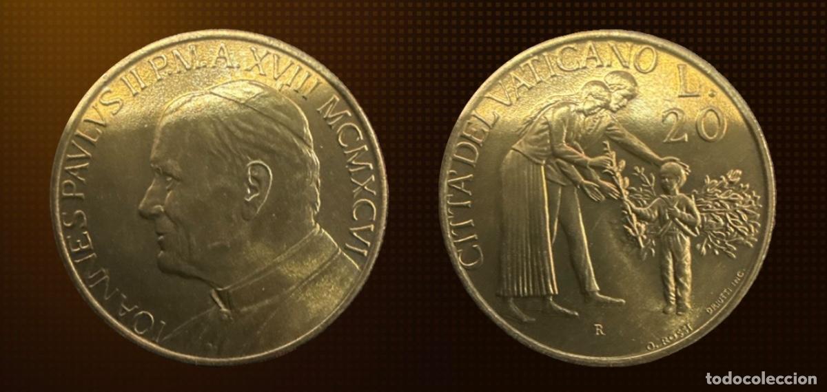 Monedas antiguas de Europa: VATICANO 1996 &middot; JUAN PABLO II &middot; 20 LIRE &mdash; PIEZA DE COLECCI&Oacute;N