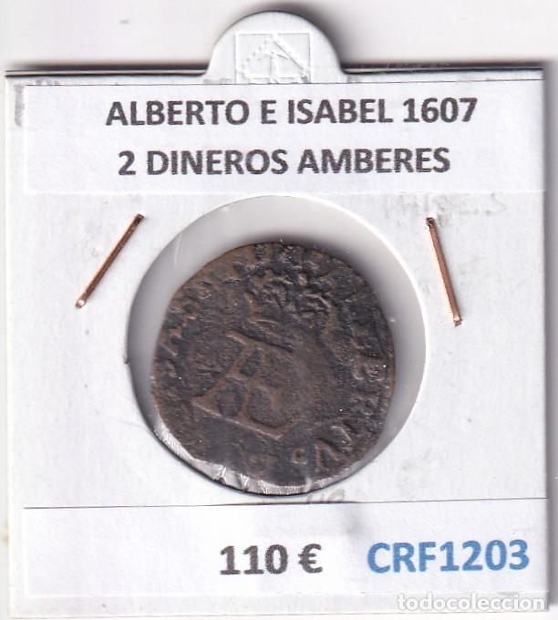 Monedas antiguas de Europa: CRF1203 MONEDA ALBERTO E ISABEL 1607 2 DINEROS AMBERES