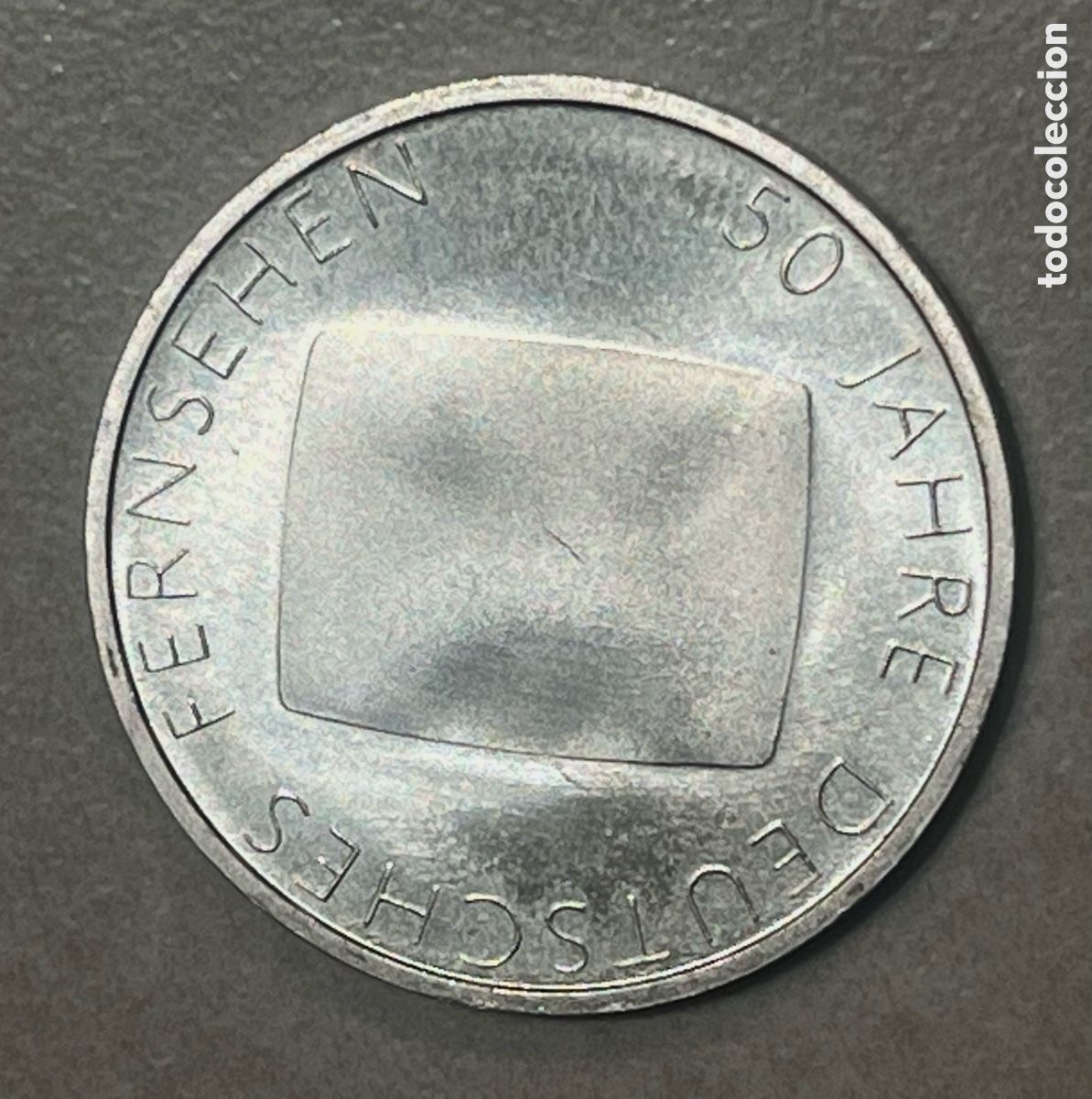 Monedas antiguas de Europa: MONEDA 10 EUROS 2002 G, PLATA, 50&ordm; ANIVERSARIO DE LA TELEVISI&Oacute;N - MUY BUEN ESTADO